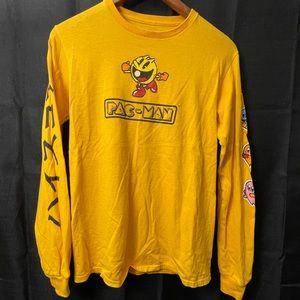 Pac Man Long Sleeve Tee T Shirt